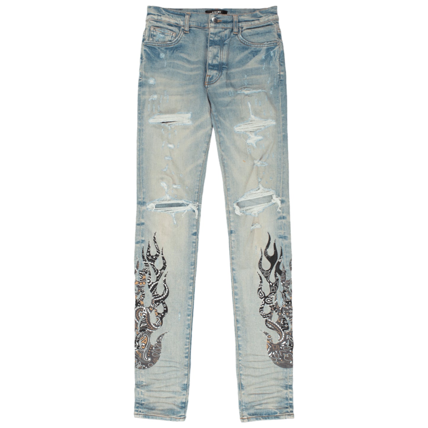 Amiri Bandana Flame Jean 'Clay/Indigo/Black'
