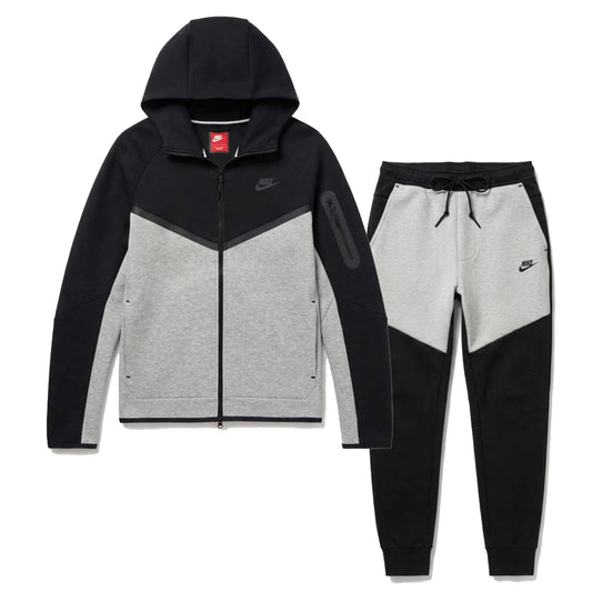 Nike Sportswear Tech Fleece Full Set Tracksuit Dark Grey Heather/Black