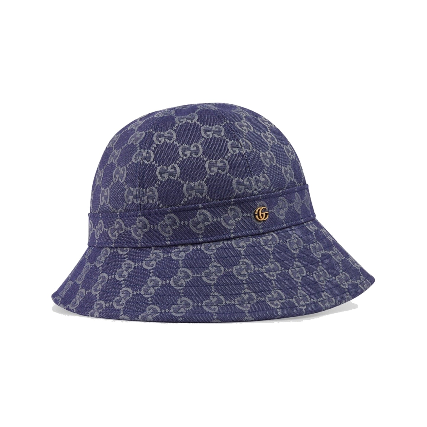 Gucci GG Monogram Canvas Bucket Hat Navy Blue