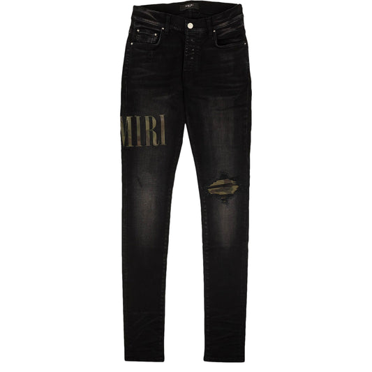 Amiri Core Applique Jean 'Aged Black'