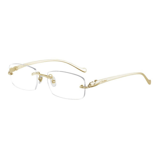 Cartier Panthère De Cartier Geometric Eyeglasses Gold (CT0061O)
