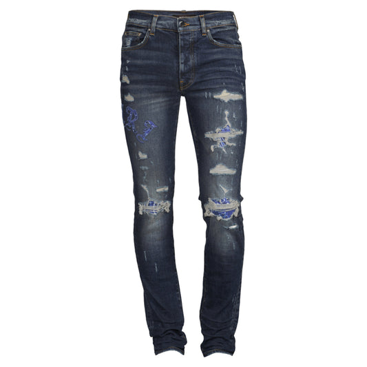 AMIRI Old English Logo Skinny Jeans