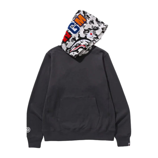 BAPE ABC Camo Shark Pullover Hoodie Charcoal