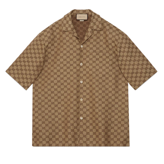 Gucci GG Monogram Canvas Shirt Camel/Ebony