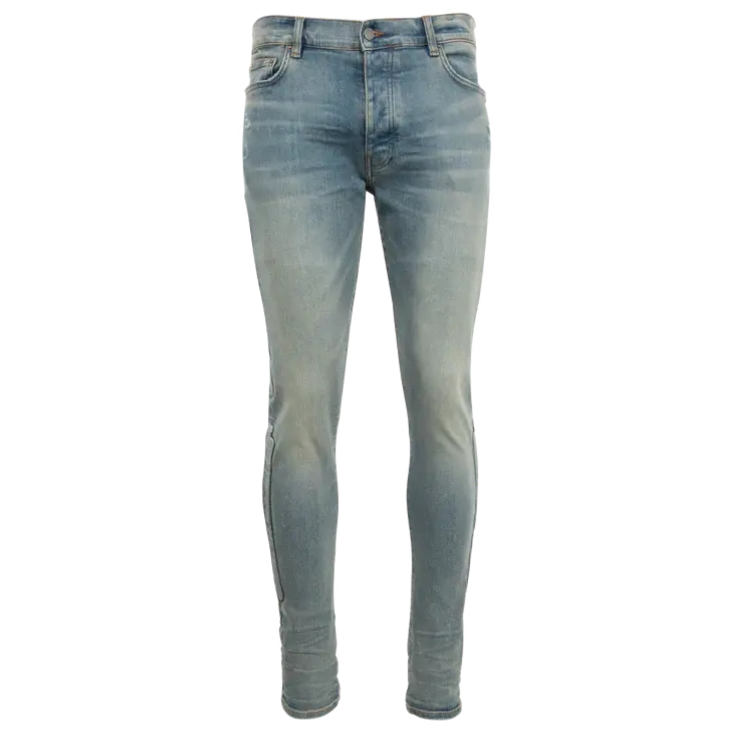 Amiri 3D Bones Skinny Jean Clay Indigo