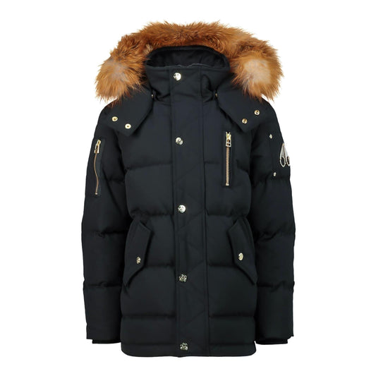 Moose Knuckles Original Gold Series Shearling Trim Q3 Kids Jacket Black/Gold