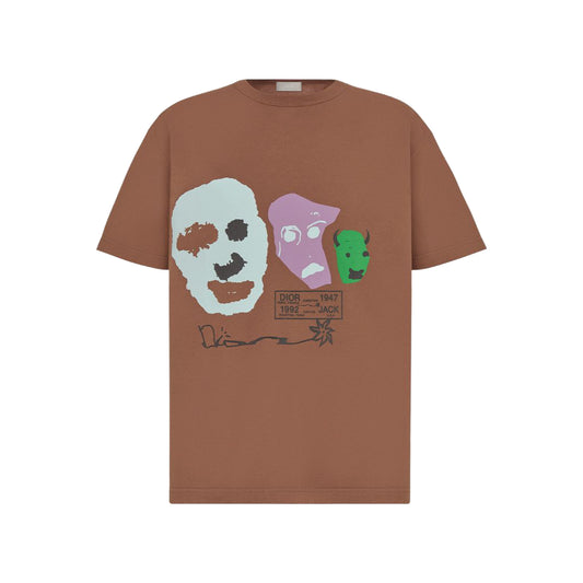 Dior x Cactus Jack Oversized T-Shirt Coffee Brown