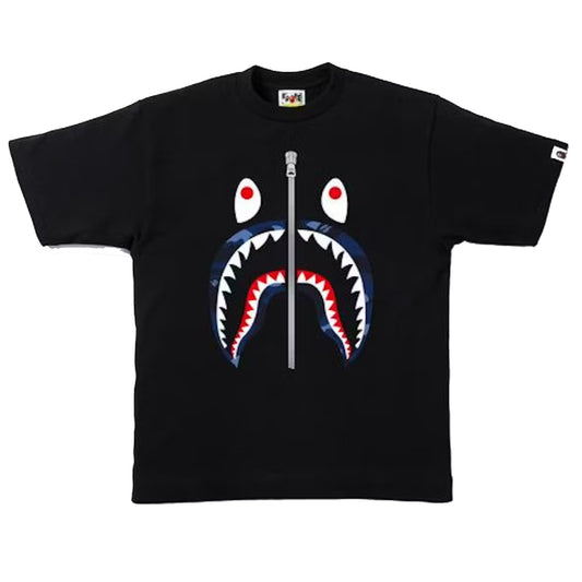 Bape Color Camo Shark Tee
Black/Navy