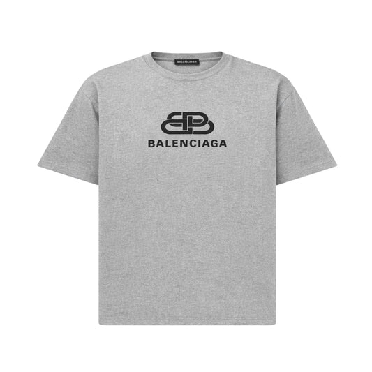 Balenciaga Logo T- Shirt Grey