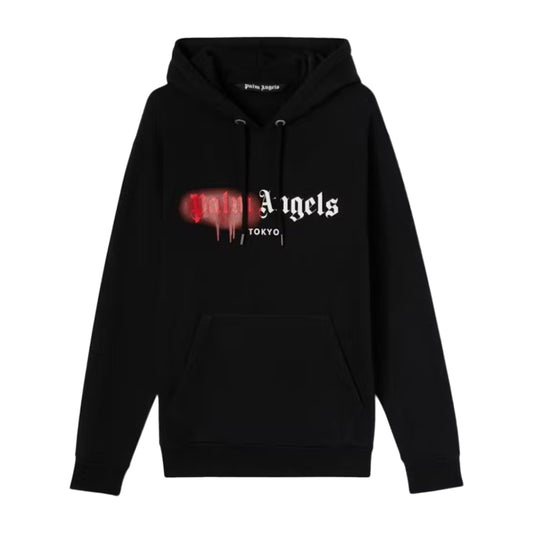 Palm Angels Milano Sprayed Logo Hoodie Red