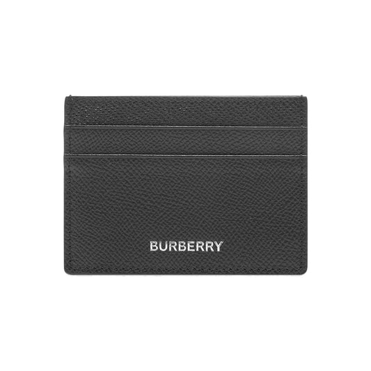 Burberry Grainy Leather Card Case Black