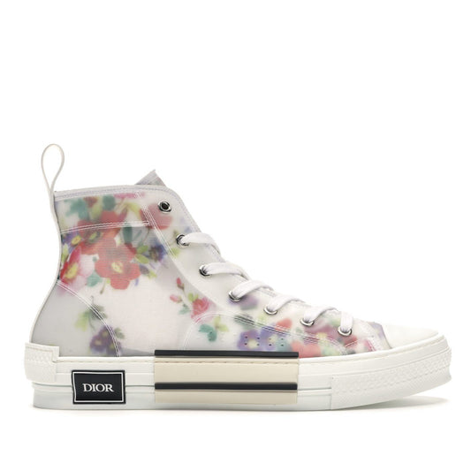 Dior B23 High Top Oblique Flowers Sneaker