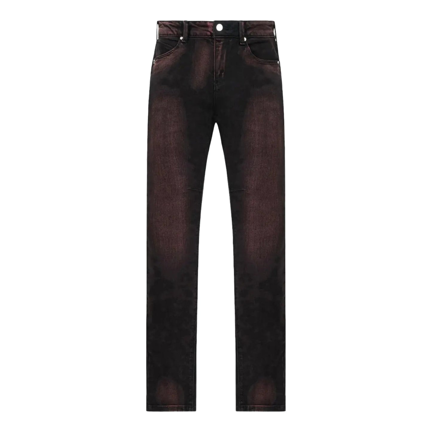 RTA Olivier Highlight Denim Jeans Black/Red
