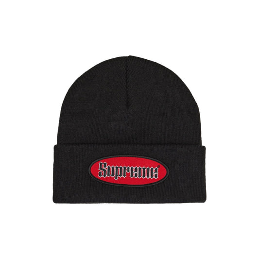 Supreme Oval Patch Beanie (SS22) Black