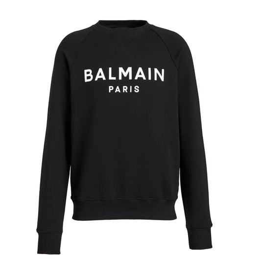 Balmain Printed Sweatshirt Black