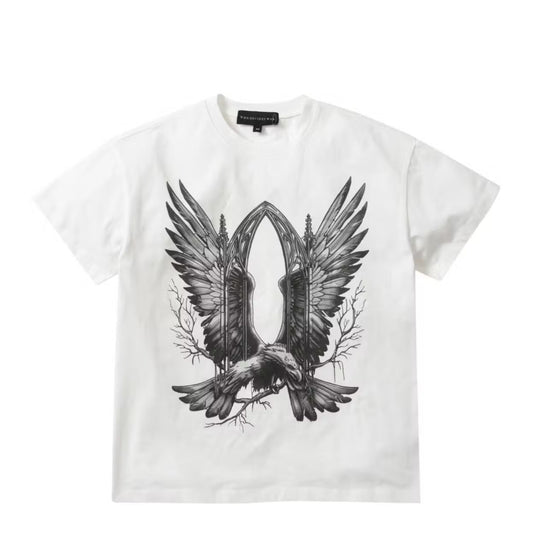 Who Decides War White Soaring Window Short Sleeve T-shirt