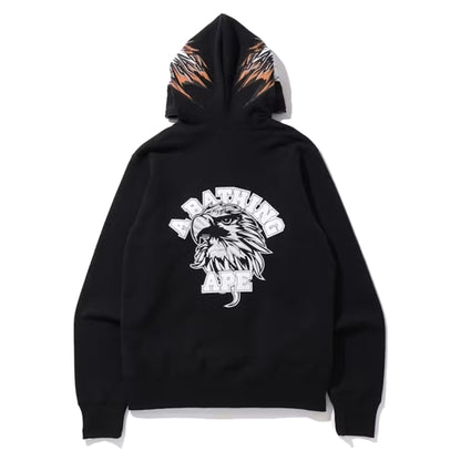 Bape Eagle Full Zip Hoodie Black