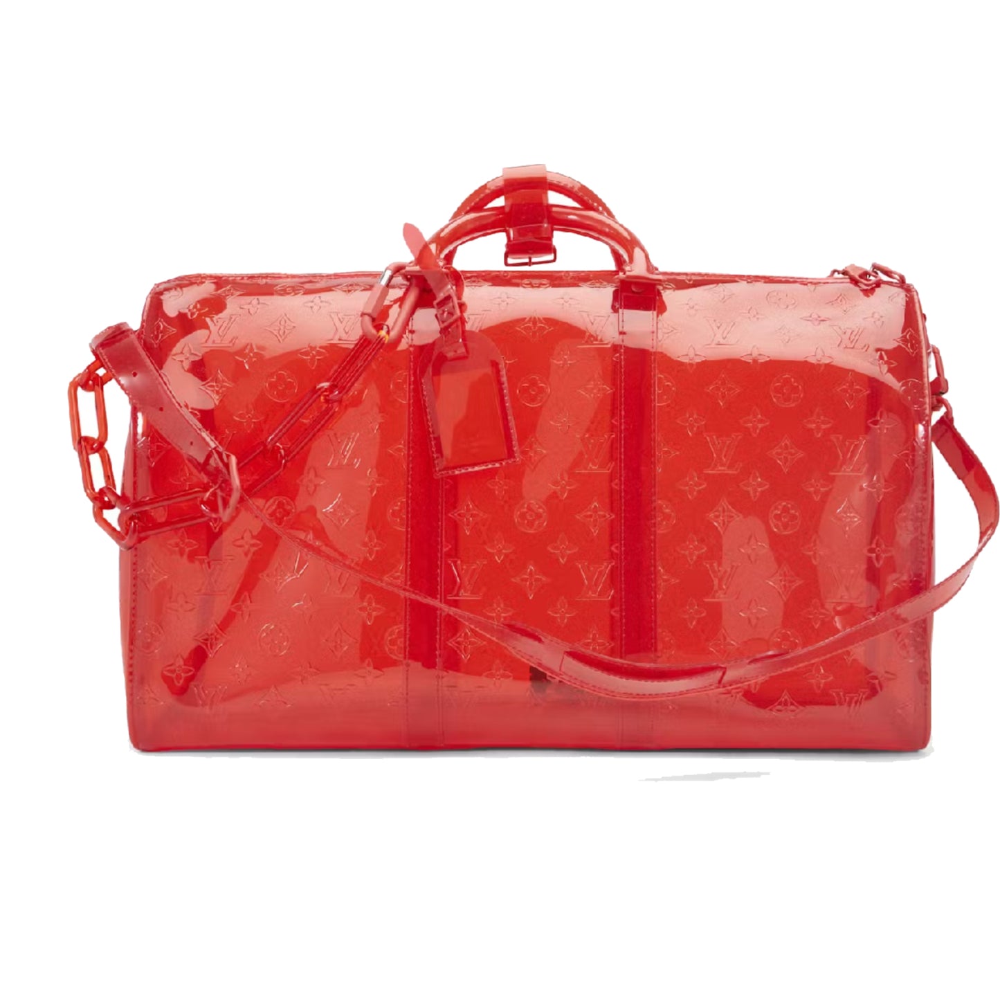 Louis Vuitton Keepall Bandouliere Monogram 50 Red