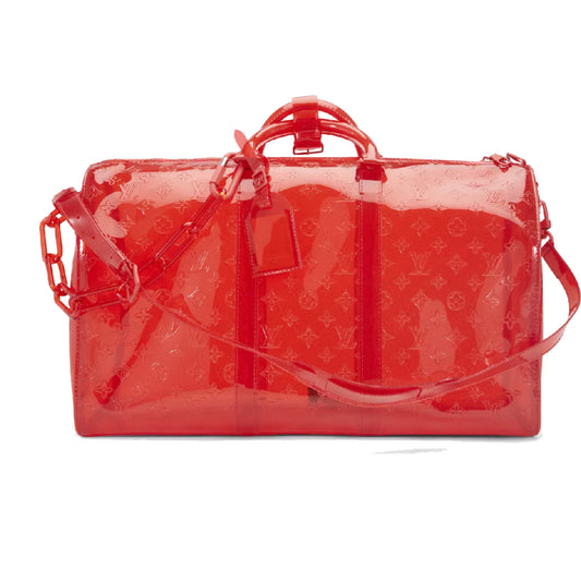 Louis Vuitton Keepall Bandouliere Monogram 50 Red