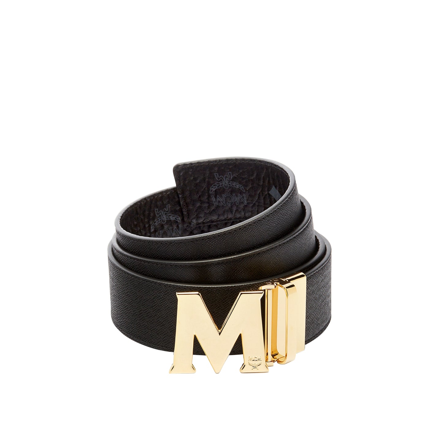 MCM Claus M Reversible Belt 1.75" In Visetos Black (Size 28 To 34)
