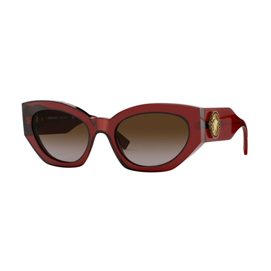 Versace Gold Logo Sunglasses Burgundy (VE4376B)