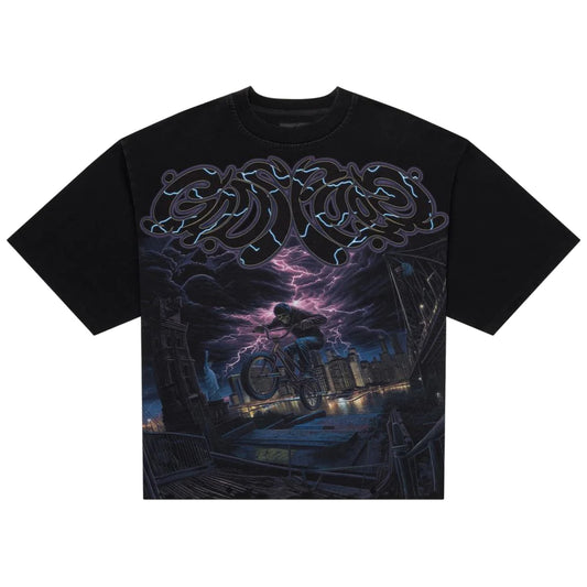 Godspeed BMX Tee Wash Black