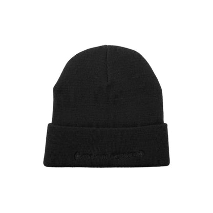 Chrome Hearts CH Embroidered Logo Beanie Black/Black