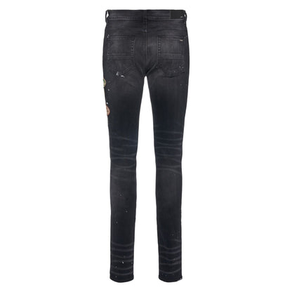 Amiri Vintage Multi Patch Jeans Aged Black
