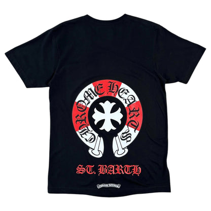 Chrome Hearts St. Barths Exclusive Horseshoe Logo Short Sleeve Tee Shirt