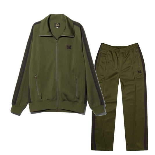 Needles Poly Smooth Full Set Tracksuit Olive