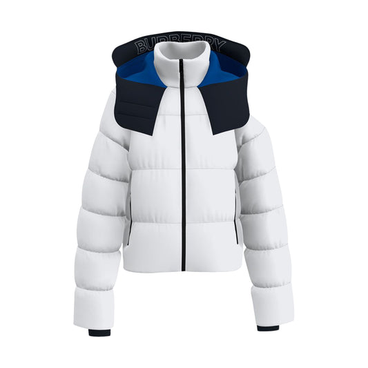 Burberry Detachable Hood Puffer Jacket Optic White