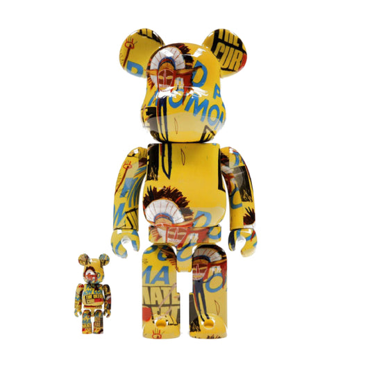 Bearbrick Andy Warhol x Jean-Michel Basquiat #3 100% & 400% Set