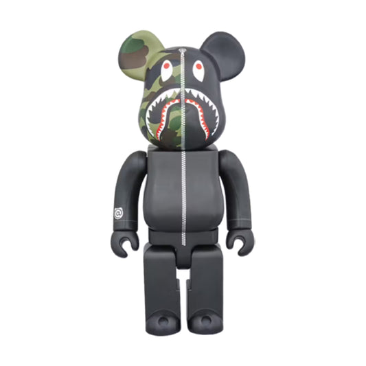 Bearbrick A Bathing Ape 1st Camo Shark 400% Black