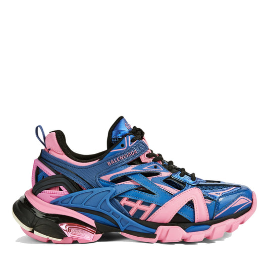 Balenciaga Track 2. Neoprene & Rubber Sneakers Blue Pink