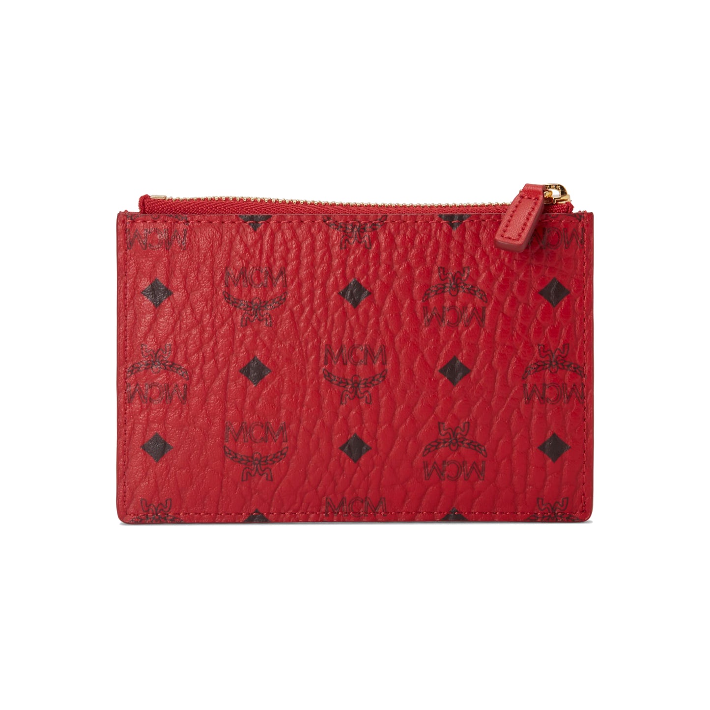 MCM Key Pouch Visetos Mini Ruby Red