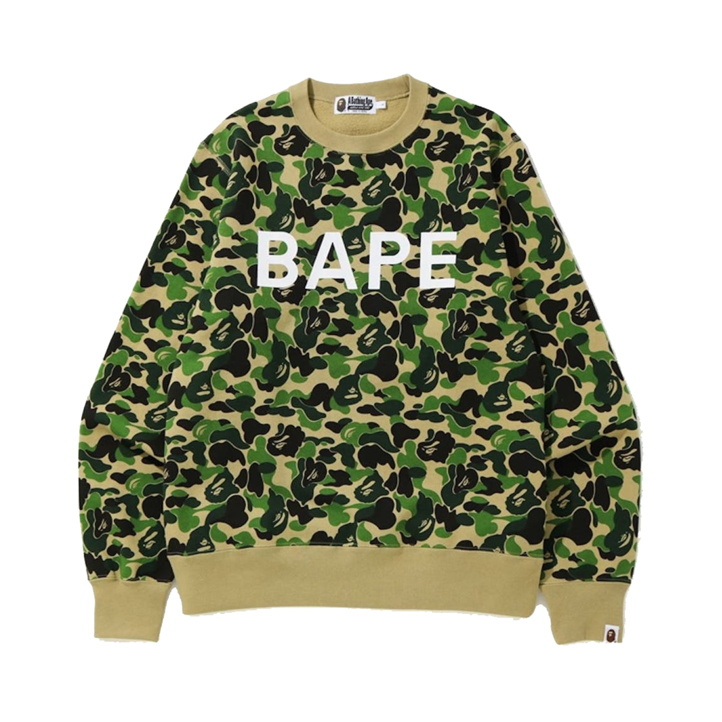 Bape ABC Camo Bape Crewneck Green