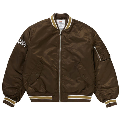 Supreme Second To None MA-1 Jacket Brown
