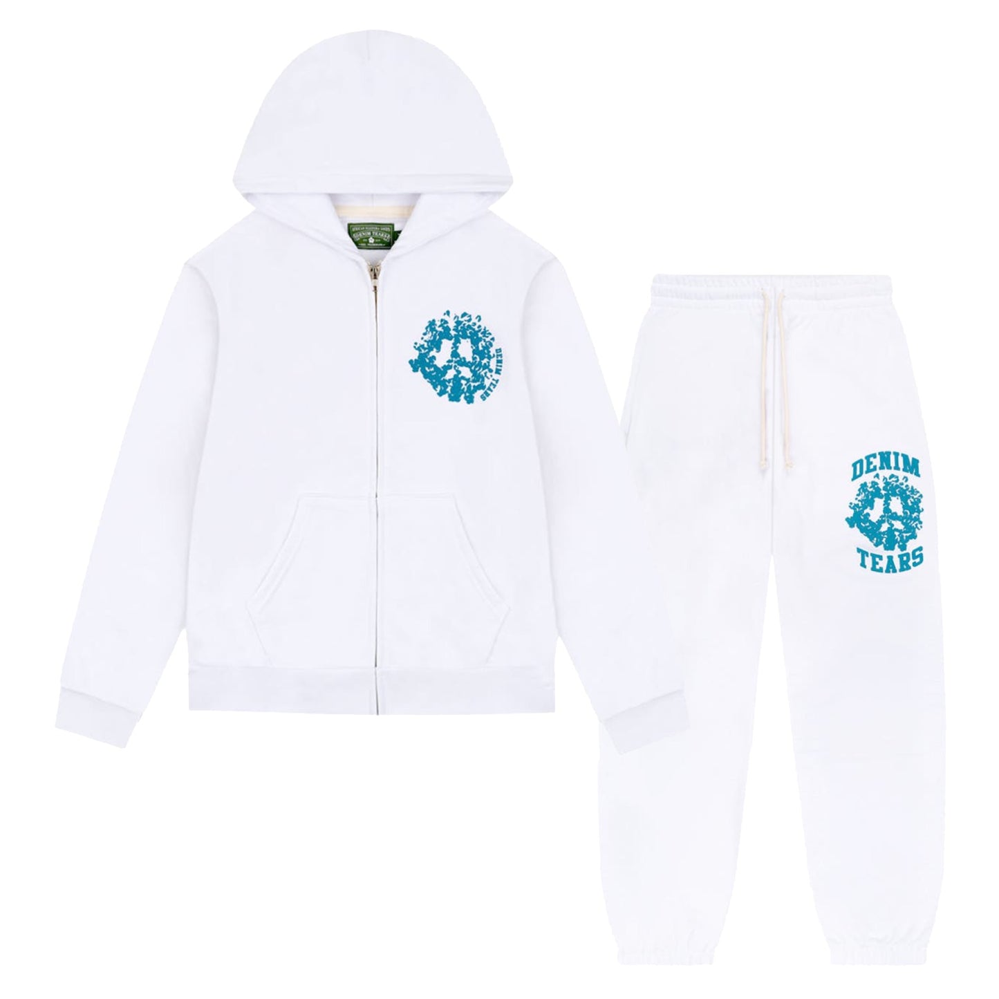Denim Tears Denim University Full Set Tracksuit White