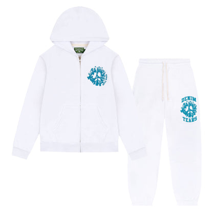 Denim Tears Denim University Full Set Tracksuit White