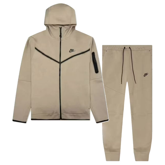 Nike Sportswear Tech Fleece Full Set Tracksuit Khaki/Black