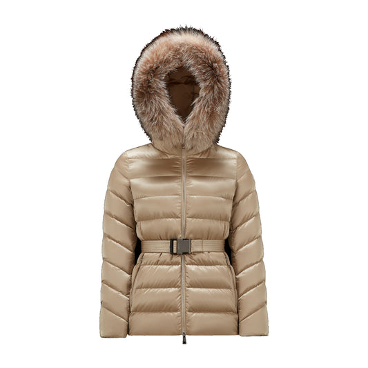 Moncler Cupidone Short Down Jacket Beige
