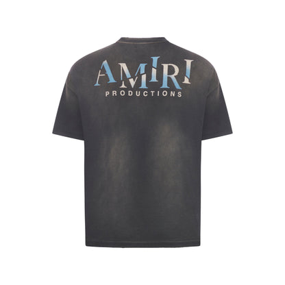 Amiri Theatre Masks Oversized T-Shirt Black