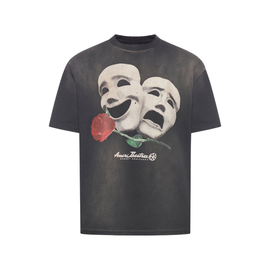Amiri Theatre Masks Oversized T-Shirt Black