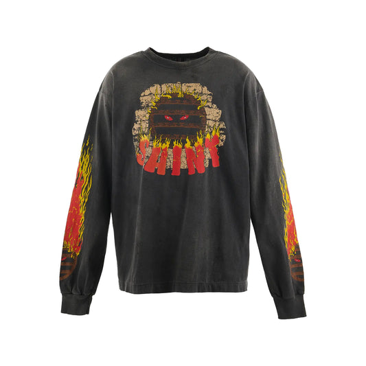 Saint Mxxxxxx Live In Hell L/S T-Shirt Black