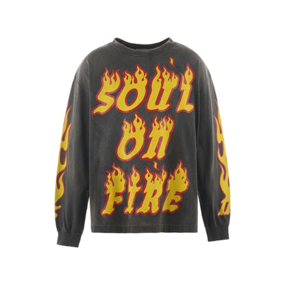 Saint Mxxxxxx Soul On Fire L/S T-Shirt Black