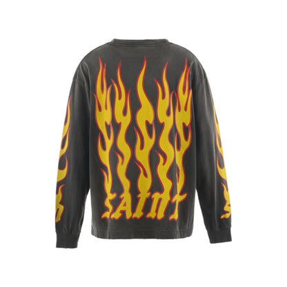 Saint Mxxxxxx Soul On Fire L/S T-Shirt Black
