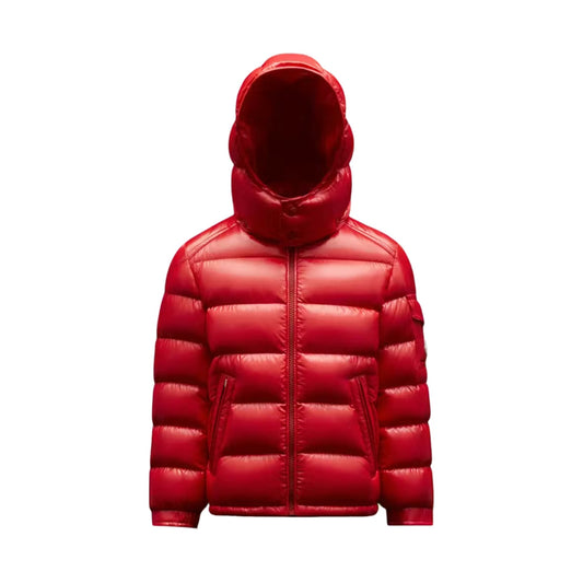 Moncler Maya Short Down Jacket Red (Kids 12 Anni - 152 Cm)