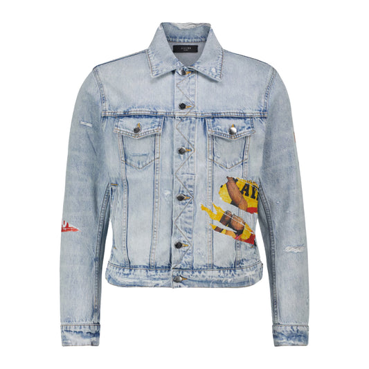 Amiri Playboy Jean Jacket Blue