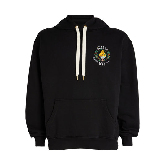 Casablanca Casa Way Embroidered Hoodie Black
