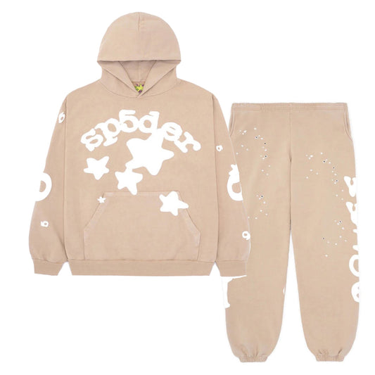 Sp5der Beluga Full Set Tracksuit Sand